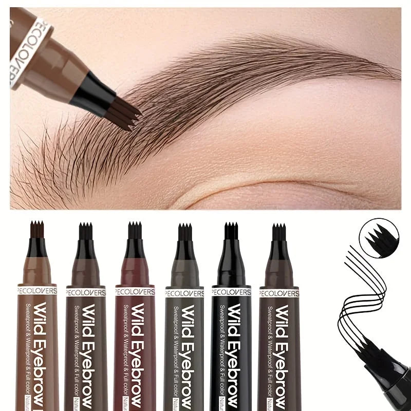 Wasserdichter Brauenstift – 4 Split Tip für natürliche Looks