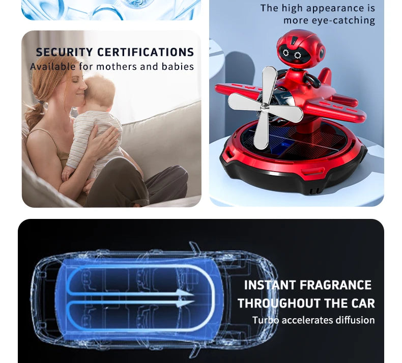 Solar-Auto-Duftspender | Niedlicher Bär & Hund | Aromatherapie - FUXL-Shopify