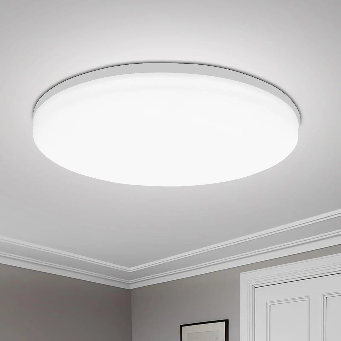 Round LED Ceiling Light Modern Home Decorative Ceiling Lighting Fixture 18/24/36/48W Living Room Bedroom Indoor Kitchen Lighting - FUXL-Shopify