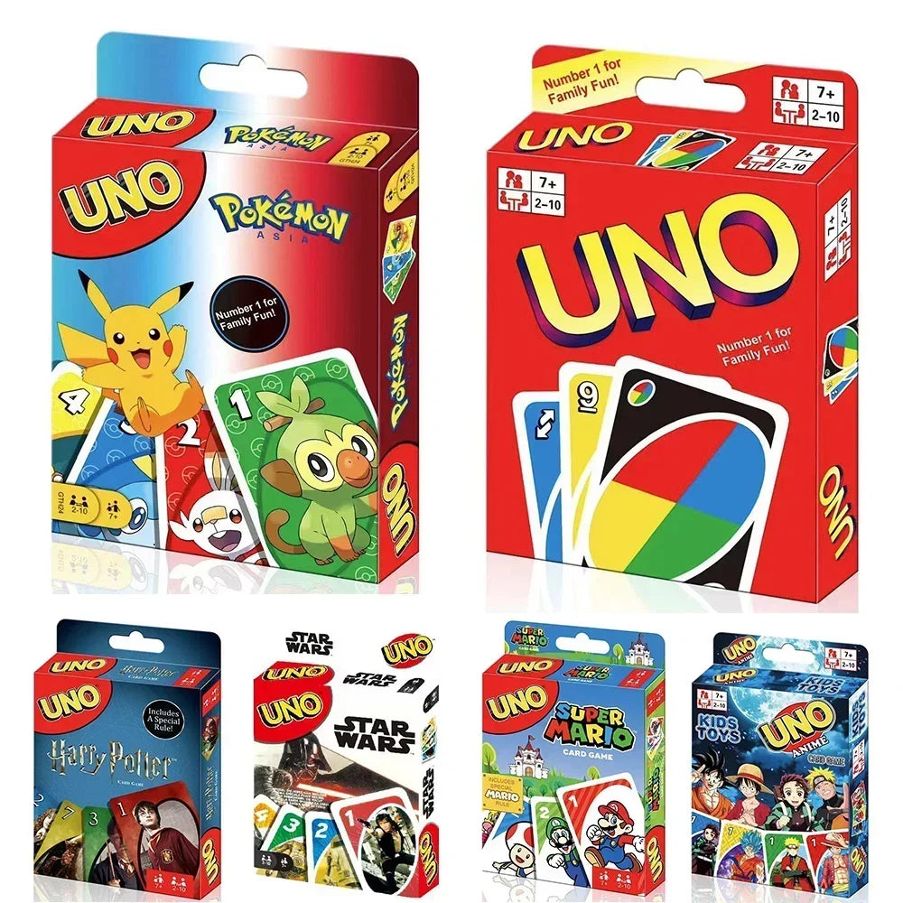 UNO FLIP! Pokemon Brettspiel Anime Cartoon Pikachu Figur Muster Familie Lustige Unterhaltung uno Karten Spiele Weihnachtsgeschenke