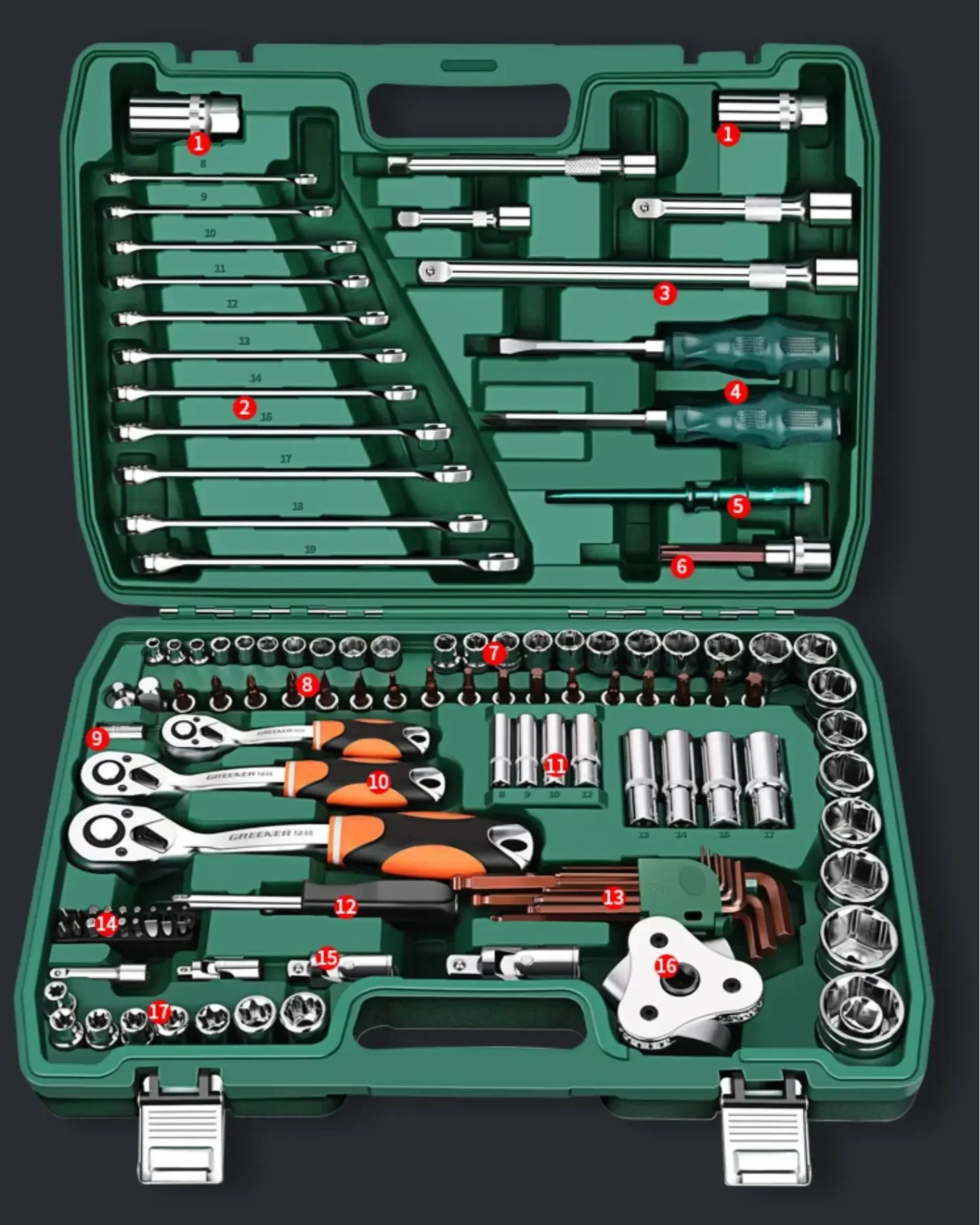 Auto Reparatur Werkzeuge Box Sets Elektriker Spanner Anti-fallen Fall Wasserdicht Stoßfest Sicherheit Teile Organizer Anti-herbst Toolbox