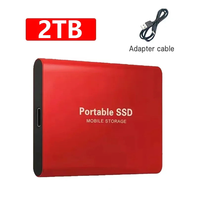 Tragbare SSD mit 16 TB, 2 TB, 1 TB – USB 3.1 & Typ-C – Externe Hochgeschwindigkeits-Festplatte für Laptop, PC, Mac – Speicher für Fotos & Daten