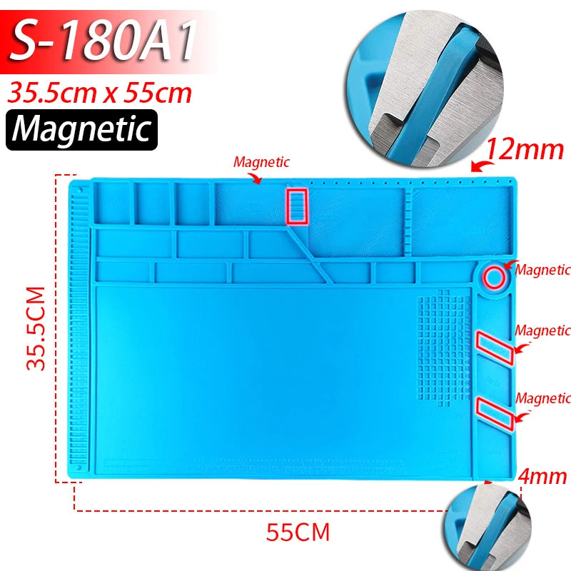 XMSJ Lötmatte Silikon - Hitzebeständig (500°C) Anti-statische Reparaturmatte für Elektronik - FUXL-Shopify
