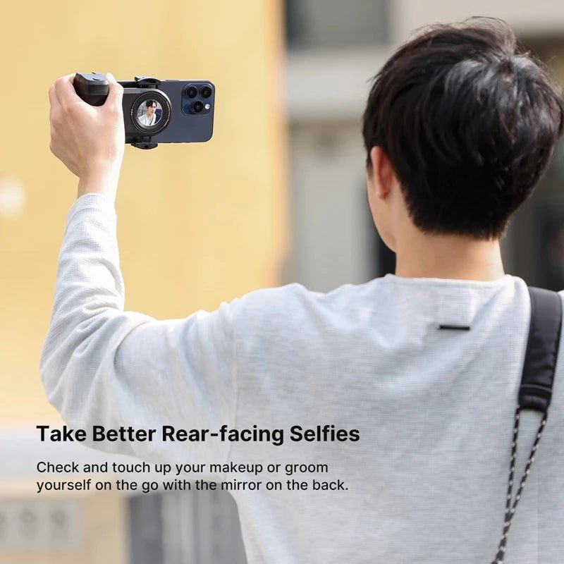 Ulanzi MA35 MagSafe Smartphone-Kamera-Auslösergriff, Bluetooth-Selfie-Griff als Kamera-Fotostabilisator, vertikaler horizontaler Aufnahme