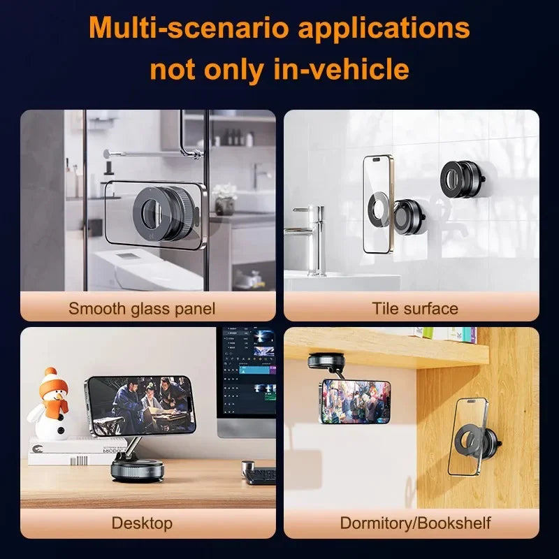 FUXL für Magsafe Autotelefonhalter 360° ° Intelligente Vakuumadsorption Telefonhalterung Autohalterung Windschutzscheibe Magnetischer stabiler Halter