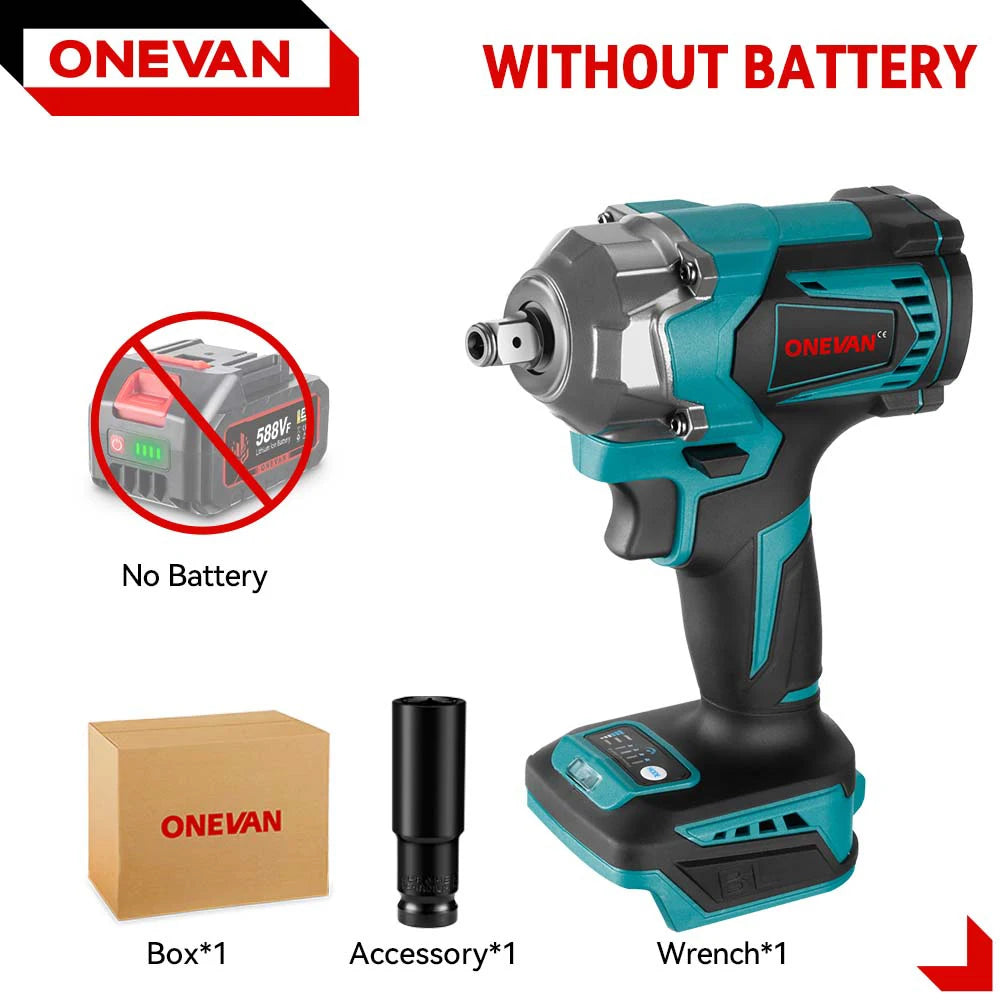 ONEVAN 1200 N.M Bürstenloser Akku-Schlagschrauber 18V, 3 Funktionen