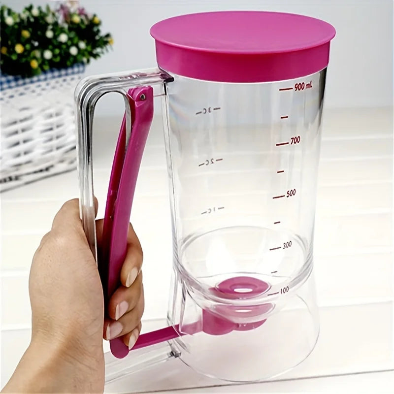 900ml Teigspender (1 Stück) – Mit Messskala & Auslauf – Ideal für Pfannkuchen, Cupcakes & Kekse – Spülmaschinengeeignet - FUXL-Shopify
