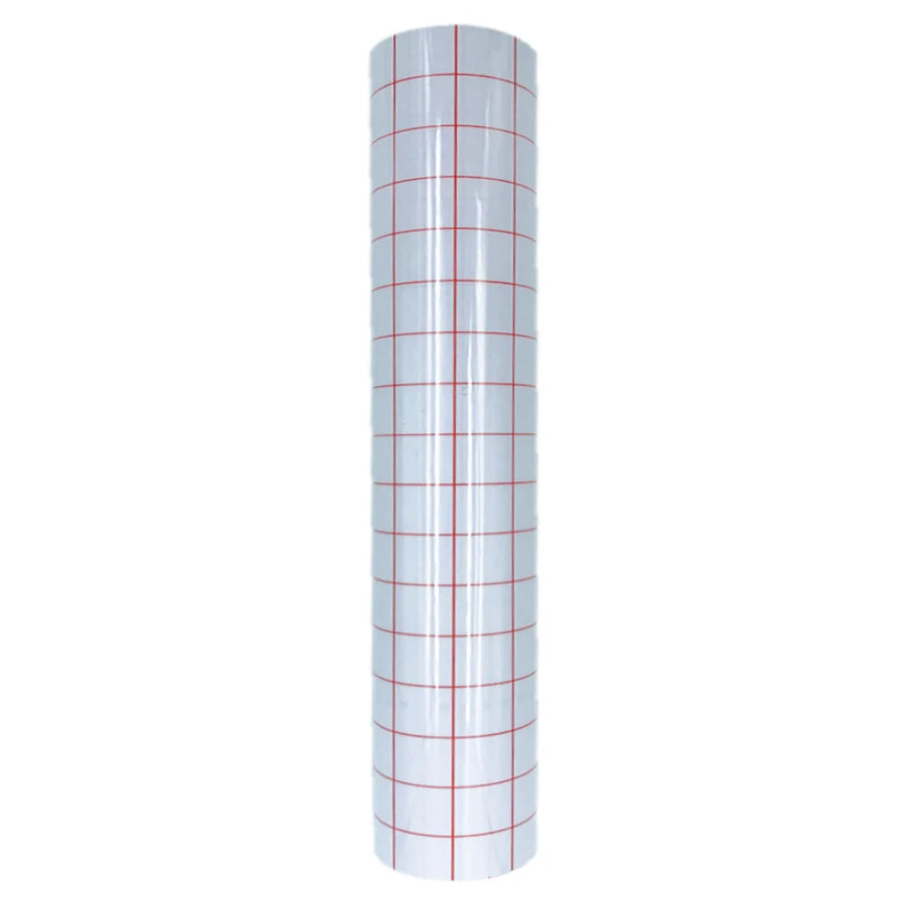 12 Zoll x 196 Zoll selbstklebendes Vinyl-Anwendungs-Transfer-Parper-Klebeband mit klarem Ausrichtungsgitter für Auto-Wand- und Kunstaufkleber zum Selbermachen