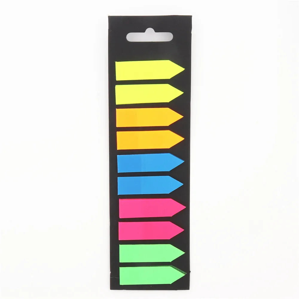 200 Blatt Farbe Haft notizen Notizblock Notizen Index transparente Post Aufkleber Lesezeichen Notizblock Schul büro Briefpapier Lieferungen