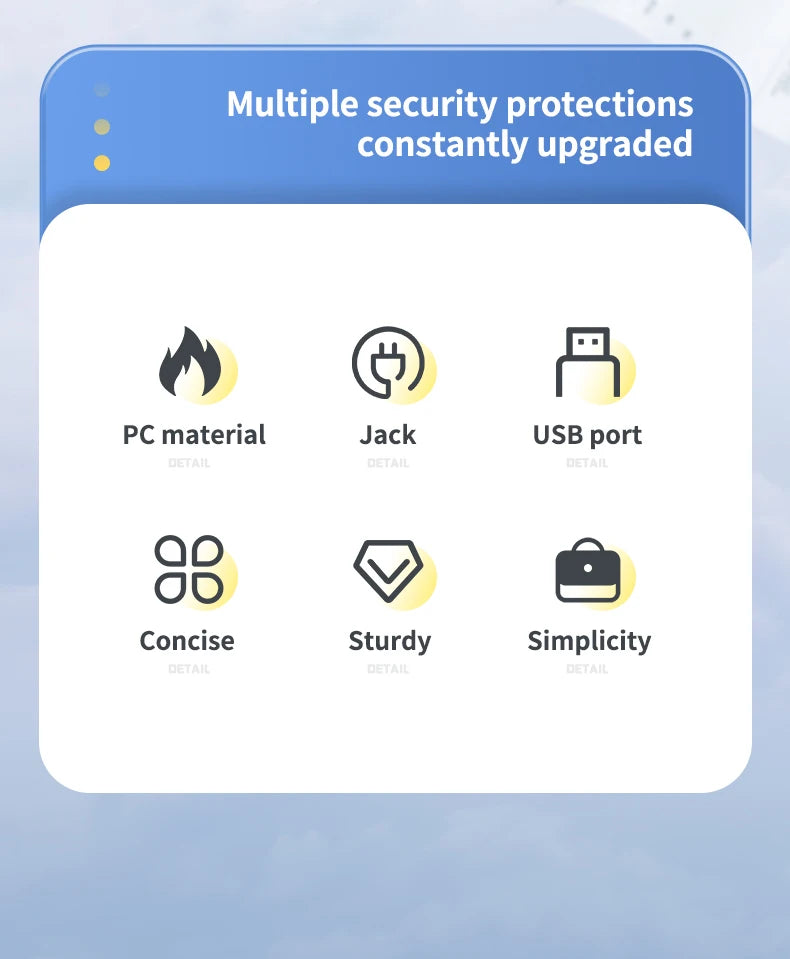 EU-Stecker, Steckdose, 5 Steckdosen, Steckdose, kein Verlängerungskabel, mit oder ohne ihn, USB-Typ-C-Anschlüsse, zwei Spezifikationen - FUXL-Shopify