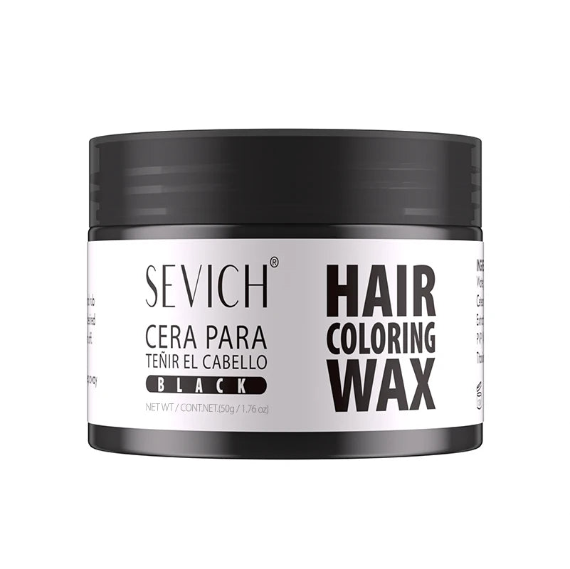 Sevich temporäres Haarfärbewachs in Schwarz, 50g, ideal für DIY-Haarfarbe und Styling für Kinder & Erwachsene.