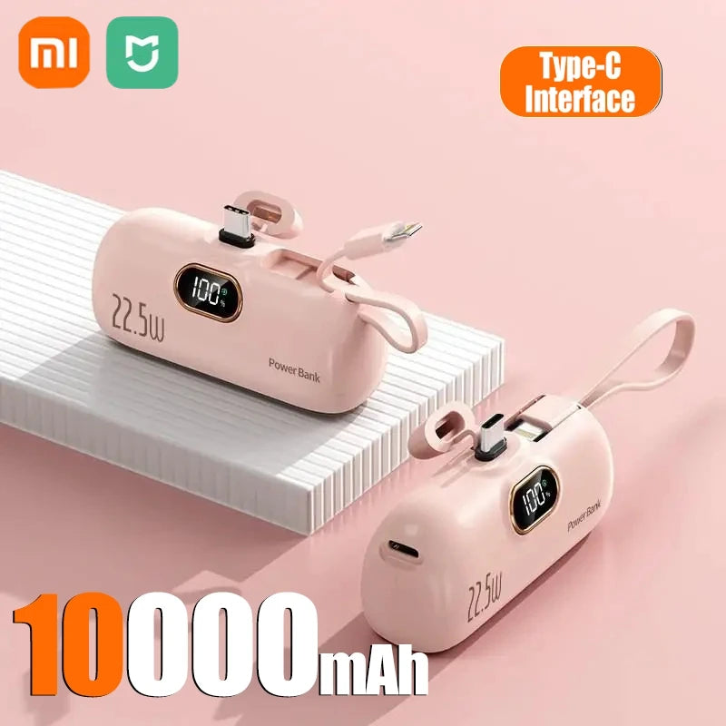 Xiaomi Mini Praktische mobile Powerbank 30000 mAh Tragbares Schnellladen geeignet für iPhone 16 15 14 Samsung Externer Akku