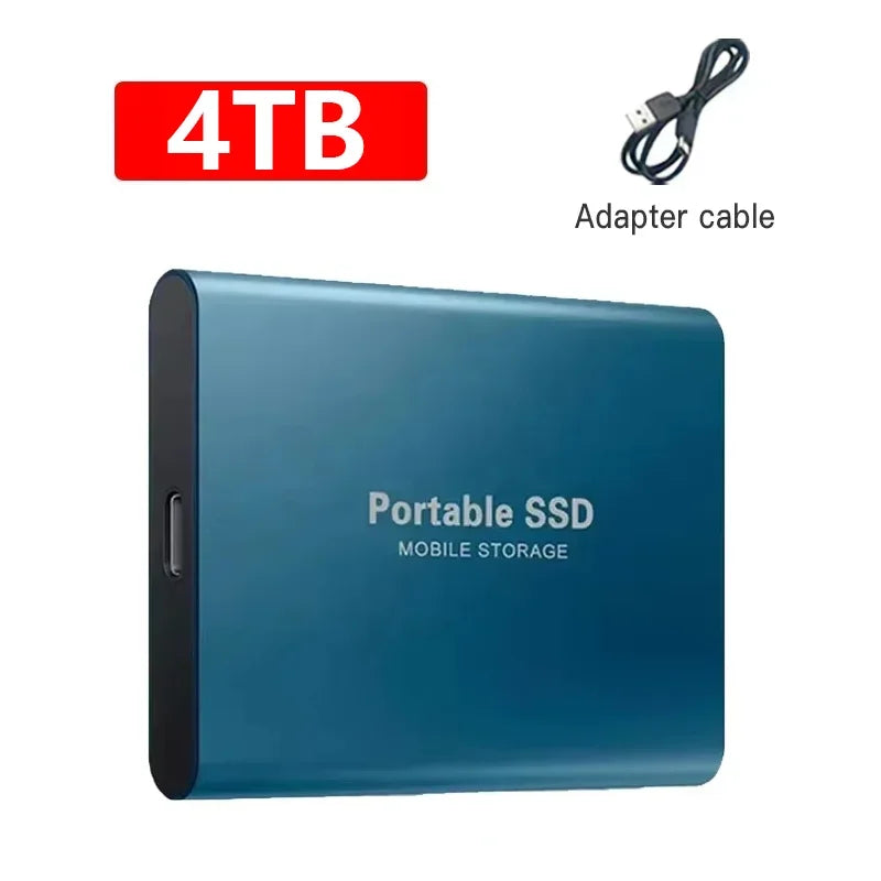 Tragbare SSD mit 16 TB, 2 TB, 1 TB – USB 3.1 & Typ-C – Externe Hochgeschwindigkeits-Festplatte für Laptop, PC, Mac – Speicher für Fotos & Daten