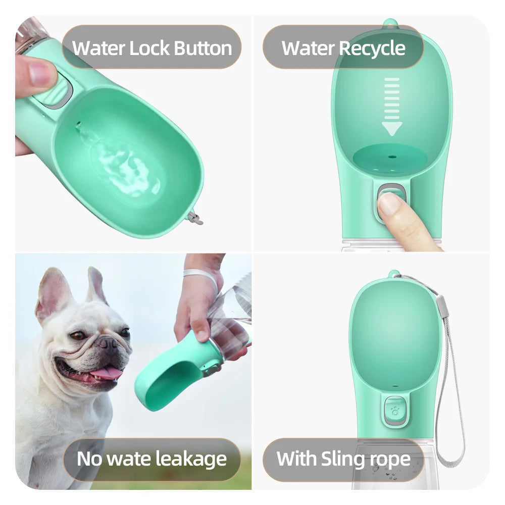 Holapet Hundenapf Trinkflasche – Auslaufsicherer Outdoor-Wasserspender für Hunde & Katzen - FUXL-Shopify