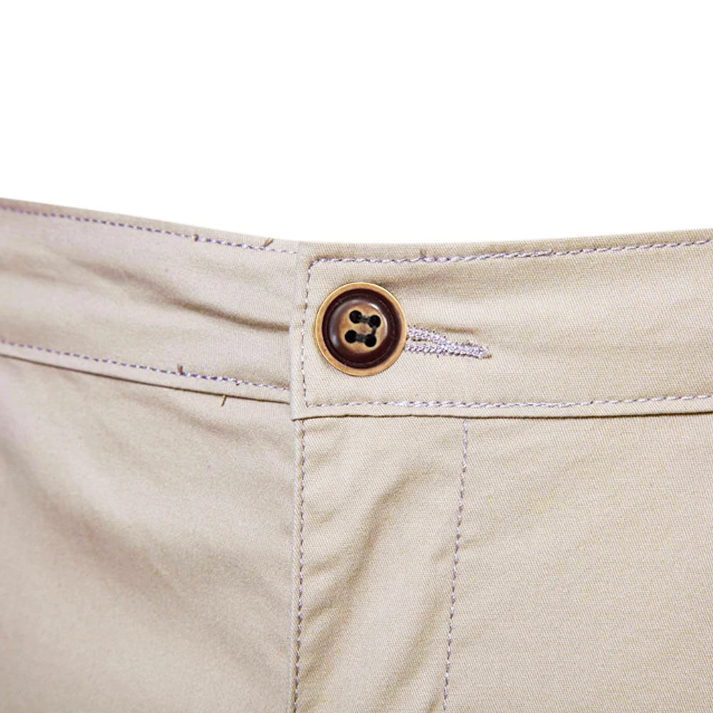 2025 neue Sommer 100% Baumwolle Solide Shorts Männer Hohe Qualität Casual Business Social Elastische Taille Männer Shorts 10 Farben Strand shorts