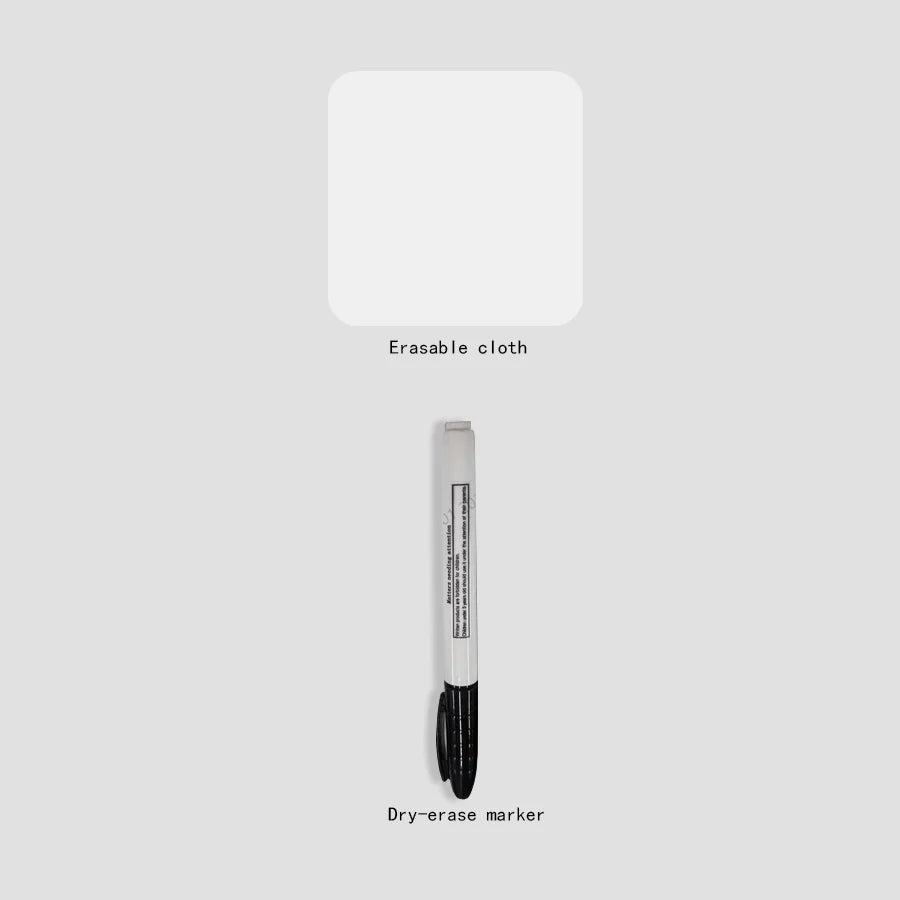 A5 wiederverwendbares Whiteboard-Notizbuch-Set mit Whiteboard-Stift, Löschtuch, Leder, Notizblock, Wochenplaner, tragbar, stilvoll, Büro