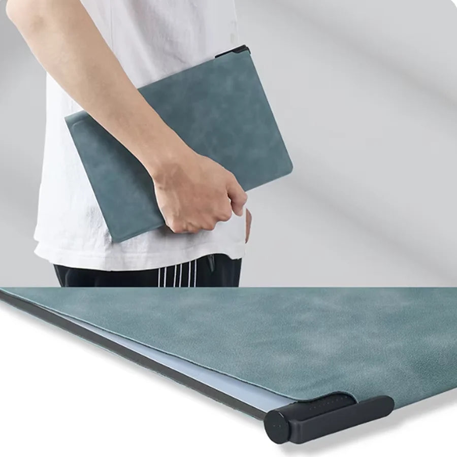 A5 wiederverwendbares Whiteboard-Notizbuch-Set mit Whiteboard-Stift, Löschtuch, Leder, Notizblock, Wochenplaner, tragbar, stilvoll, Büro
