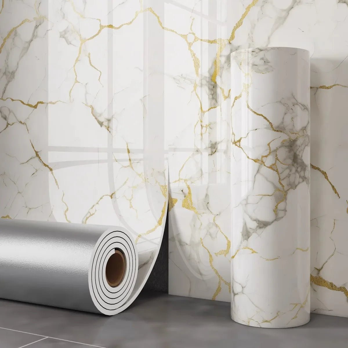 XEP Schaumstoff - Marmorimitat, selbstklebende Tapete, Dekor, Badezimmer, Schrank, Arbeitsplatte, Kontaktpapier, PVC, wasserdichte Wandaufkleber - FUXL - Shopify
