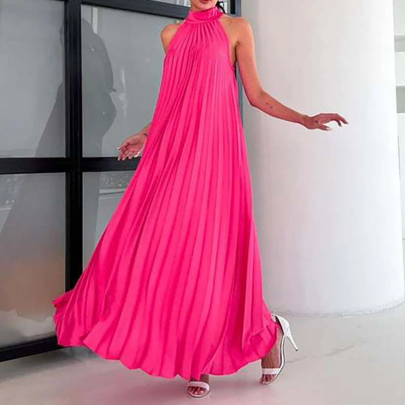 Neue 2025, Elegante Feste Schaukel Lose Party Kleid Frühling Weibliche Halter Schlank Bankett Langes Kleid Frauen Sexy Off Schulter Gala Kleid