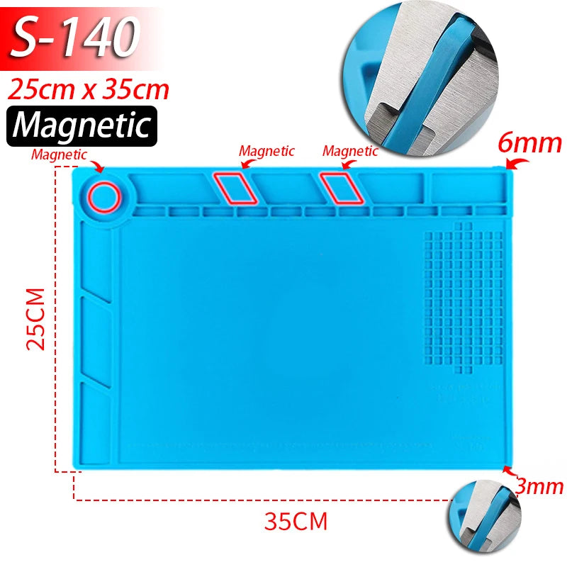 XMSJ Lötmatte Silikon - Hitzebeständig (500°C) Anti-statische Reparaturmatte für Elektronik - FUXL-Shopify