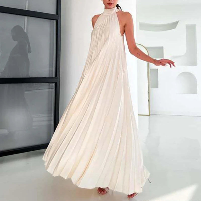 Neue 2025, Elegante Feste Schaukel Lose Party Kleid Frühling Weibliche Halter Schlank Bankett Langes Kleid Frauen Sexy Off Schulter Gala Kleid