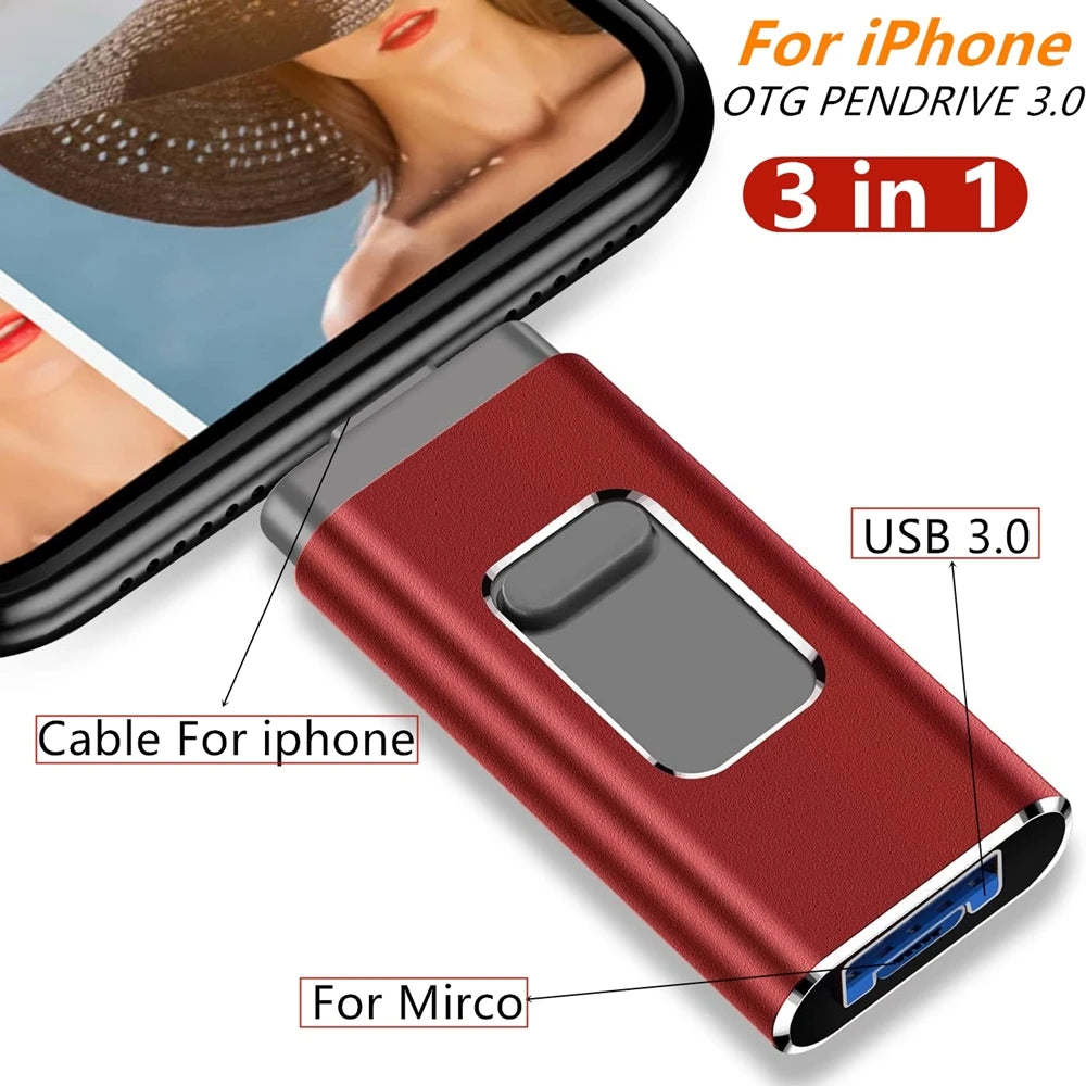 USB-Stick 2T 1T High Speed 512G 256G Sticks Externe Speicher Pen Drive Für Telefon iPhone Android PC Kopieren Foto Videos Dateien