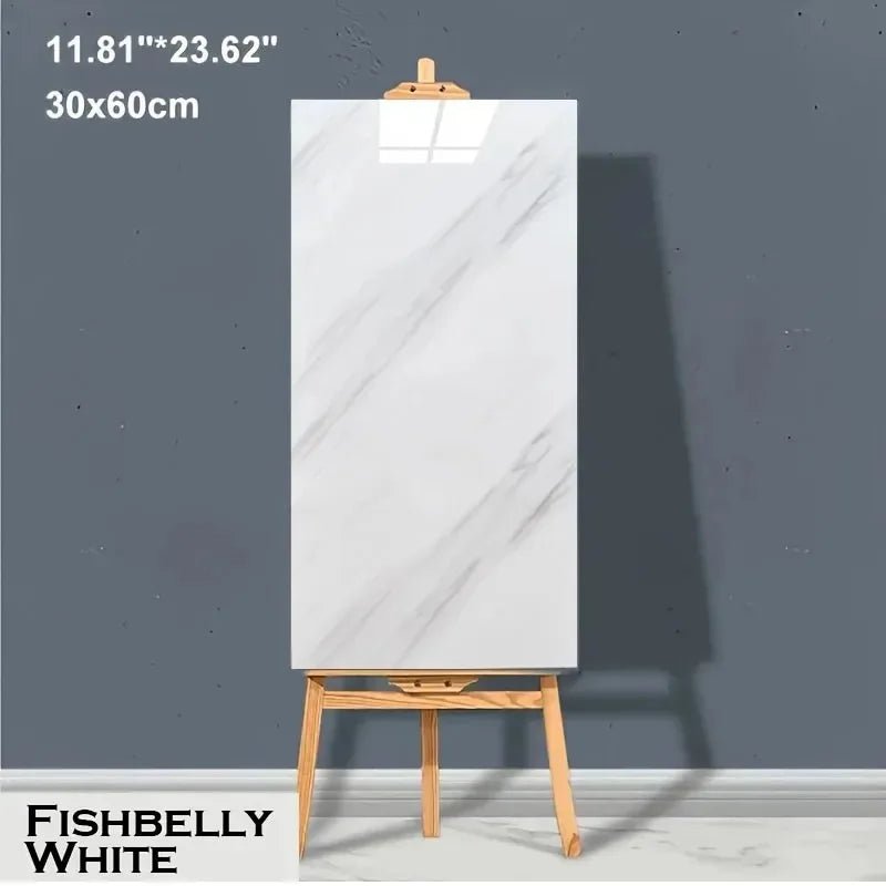 10–20 Stück 30 x 60 cm selbstklebende Marmor - PVC - Bodenfliesen, wasserdicht, abziehbarer Wandaufkleber, Küche, Badezimmer, abnehmbare Heimdekoration - FUXL - Shopify
