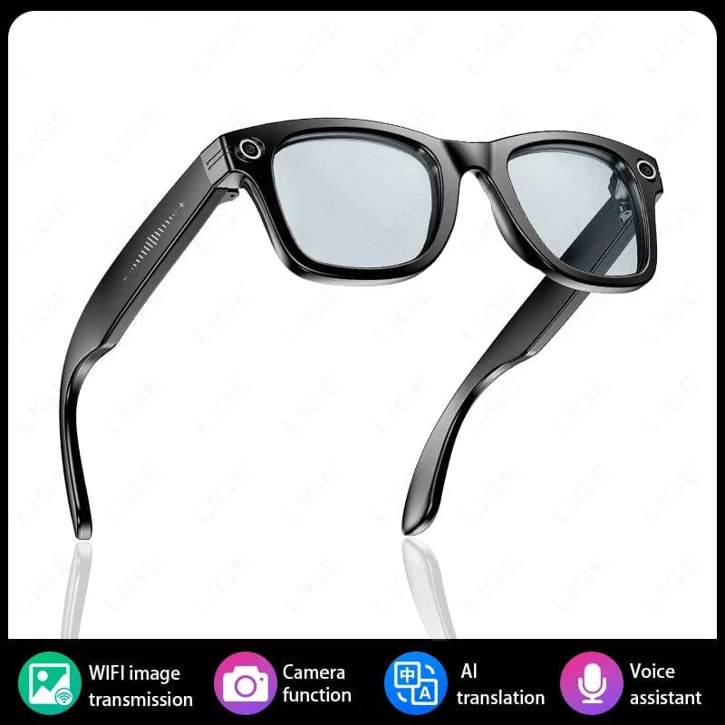 Neue 800 W Pixel Smart Brille mit AI Kamera Mikrokamera Fotografie Videoaufzeichnung Sprachanruf Übersetzung Gradient Sonnenbrille – Produktansicht