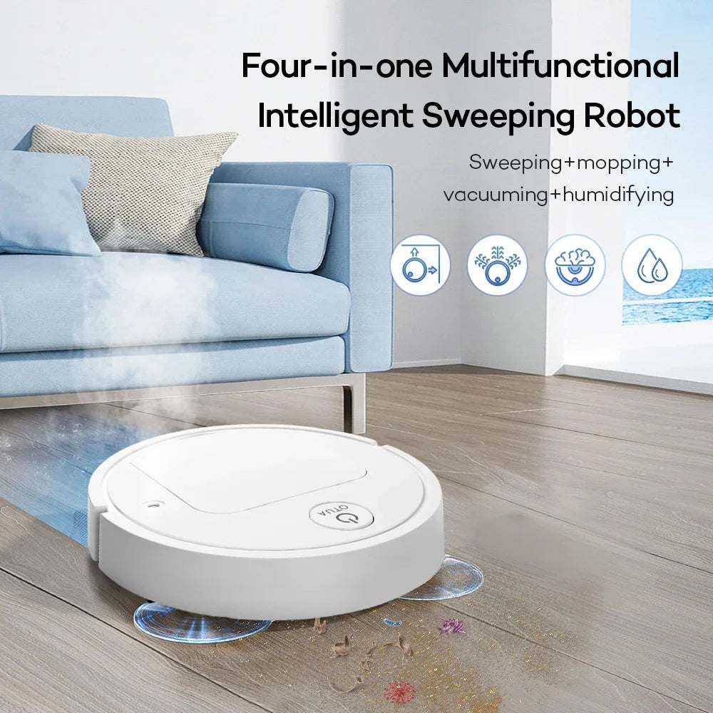 Intelligenter Kehrroboter 5 in 1, ultraleiser Staubsauger mit Fernbedienung, kabellose Wisch-Saug-Kehrmaschine für den Heimgebrauch - FUXL-Shopify