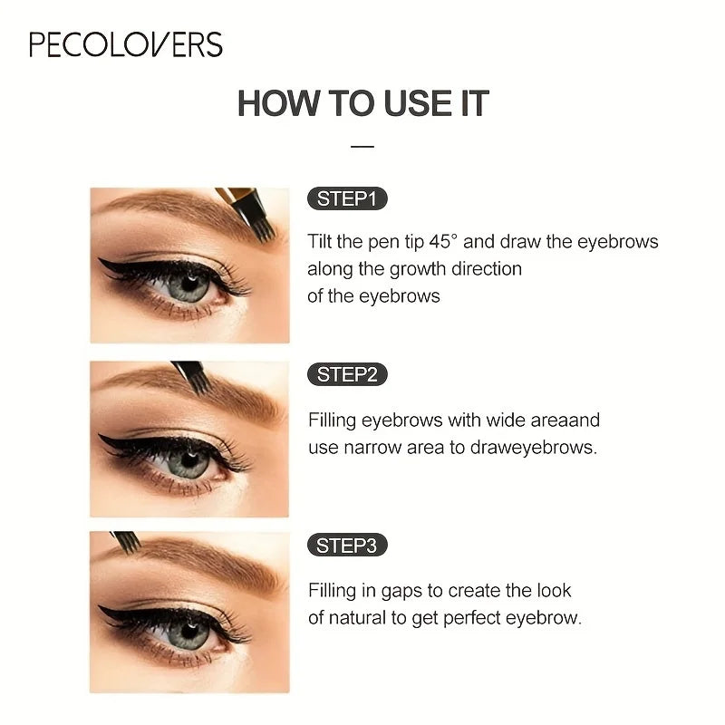 Wasserdichter Brauenstift – 4 Split Tip für natürliche Looks