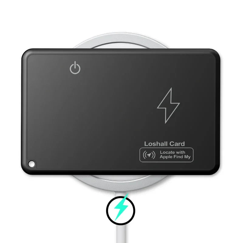 Neue kabellose Lade verfolgung Standort Brieftasche Tracker Karte wasserdichte GPS-Locator Arbeit mit Apple finden meine App Bluetooth-Tracker