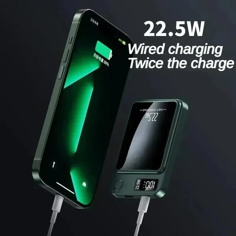 10000 mAh Magnetische Power Bank – Kabelloses 22,5 W Schnellladegerät mit Ultra-Kapazität für iPhone 15, Huawei, Samsung