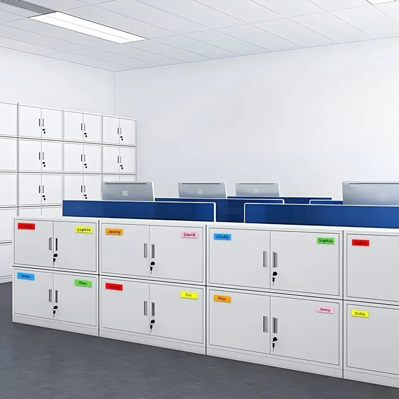50/5 Stück magnetische, trocken abwischbare Etiketten – Whiteboard-Namensaufkleber für Kühlschrank, Büro, Schule & Zuhause – flexibel & wiederverwendbar
