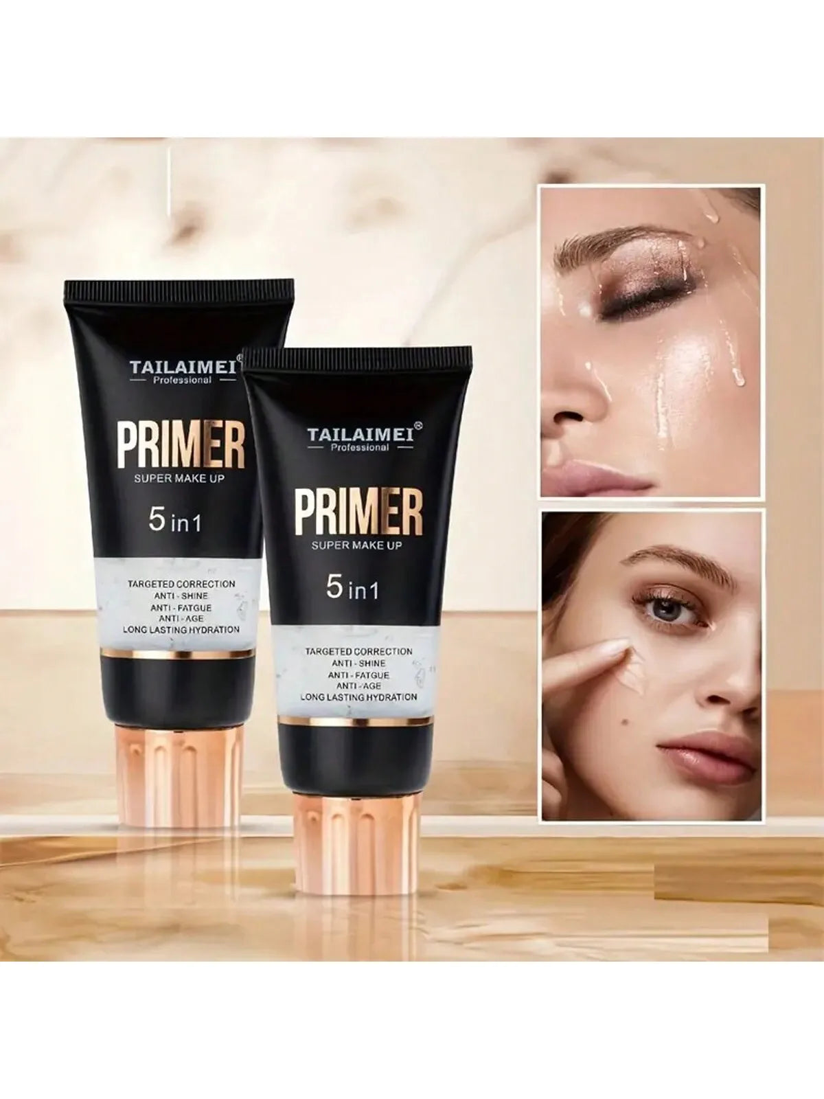 Wasserdichter Matt-Primer (68g) – Transparentes Gel mit Avocado & Rose für volle Deckkraft