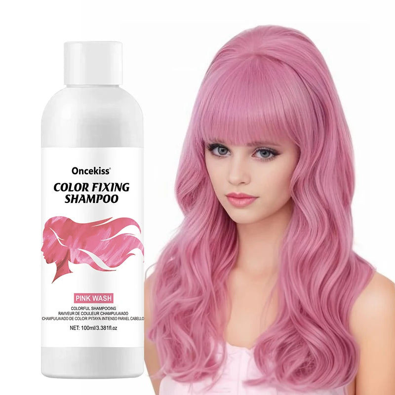 Farbglanz-Shampoo – Unsichtbare Pflege für semi-permanente Colorationen, schützt Kopfhaut & fixiert die Farbe mit reichhaltigem Schaum