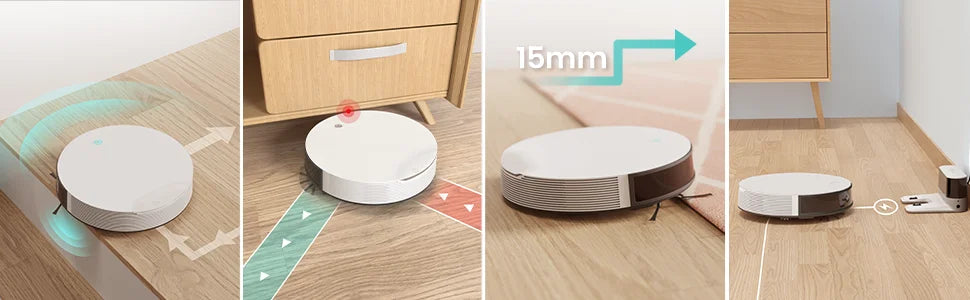 Lefant N1 Roboter Staubsauger – 4500PA Saugkraft, HEPA-Filter, 165 Min Laufzeit, App-Steuerung, Gyro-Navigation - FUXL-Shopify