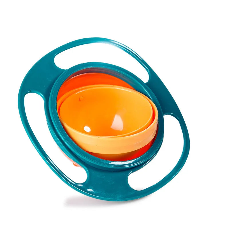 Universal Gyro Bowl (auch bekannt als 360° drehbarer, auslaufsicherer Kinderlernbecher) ist ein innovatives Baby- und Kinderfütterungsgeschirr, das durch sein gyroskopisches Design ein Verschütten verhindert. - FUXL-Shopify