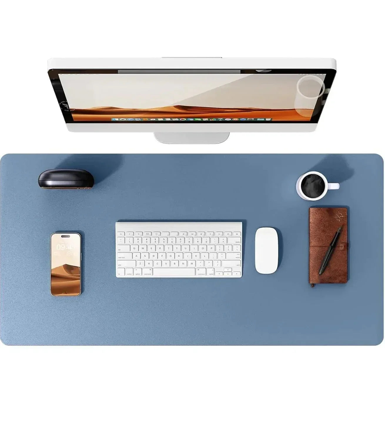 Schreibtischunterlage aus Leder | Computermatte für den Schreibtisch | Großes Mauspad und Tastaturmatte | Schreibtischschutz für das Büro - FUXLShop