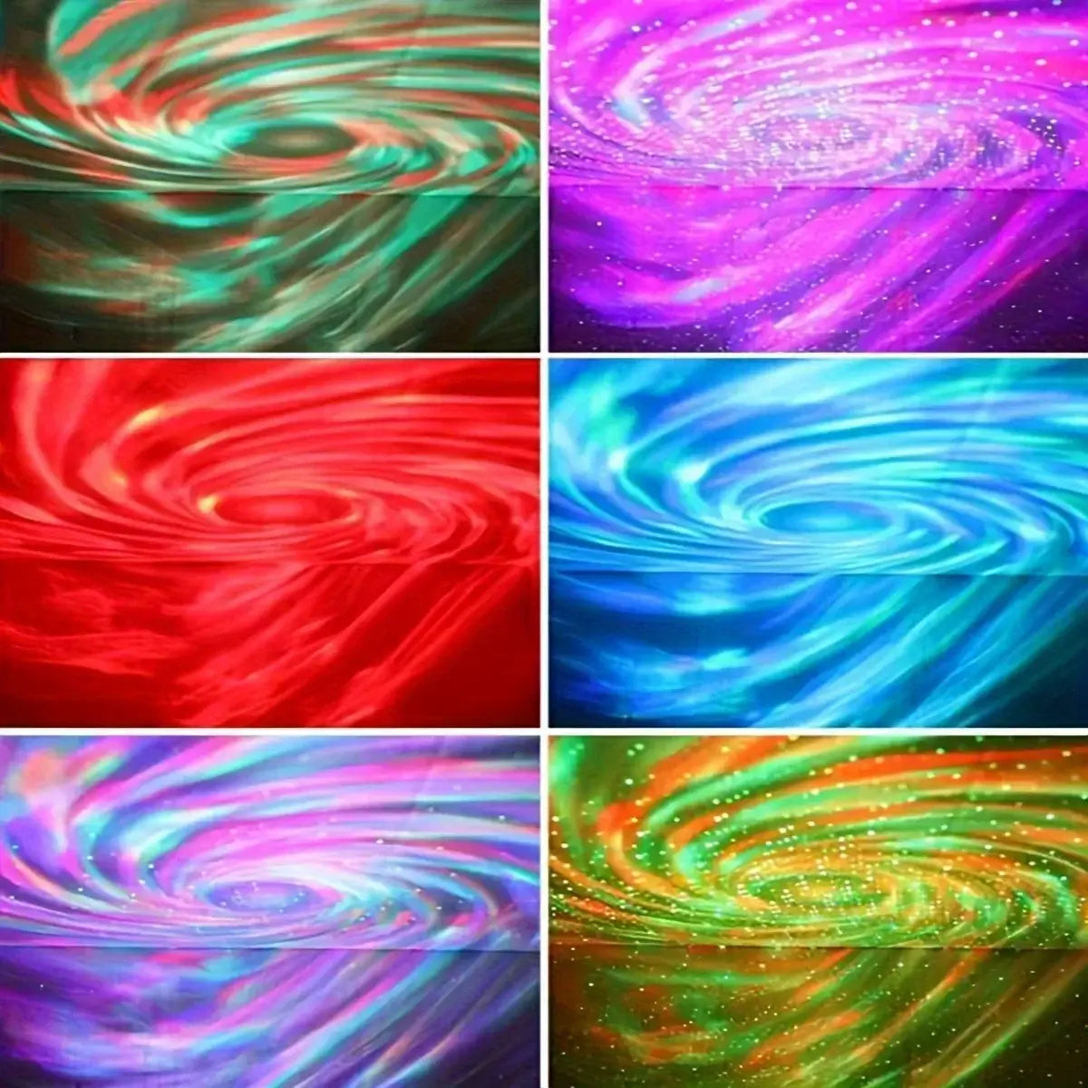 LED-Galaxie Projektor Licht mehrfarbige Fernbedienung für Schlafzimmer Dekoration Weihnachts stern Projektor Nachtlicht Neujahrs geschenk - FUXL-Shopify
