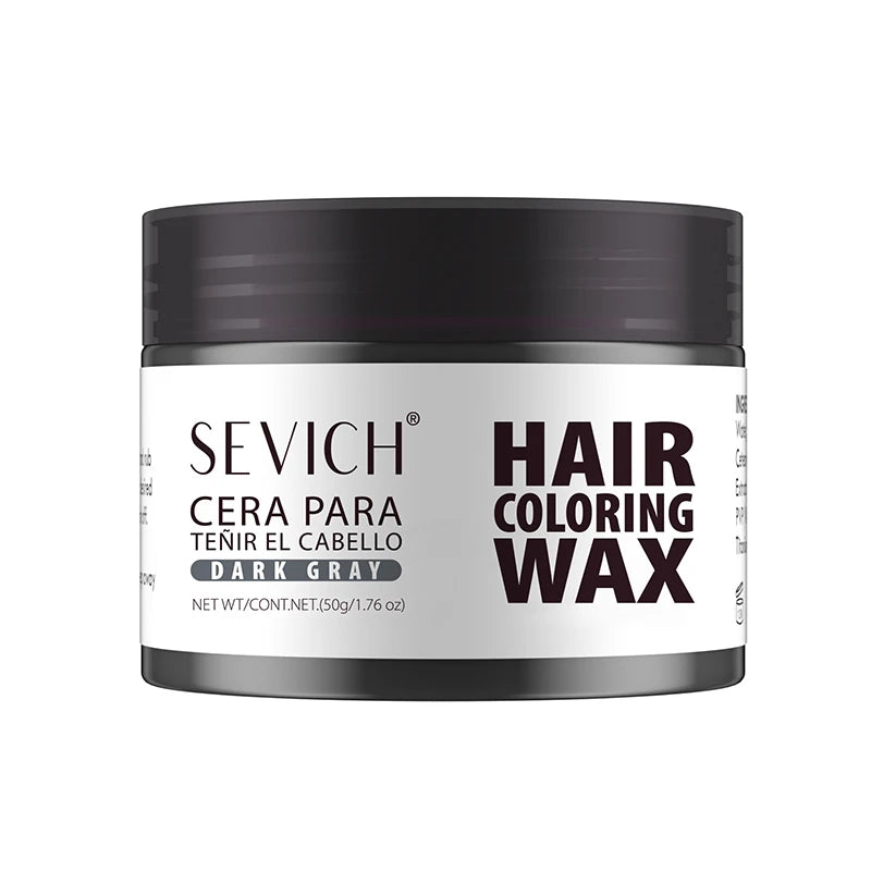 Sevich Dark Gray Hair Coloring Wax 150g for temporary hair color styling and easy washout.