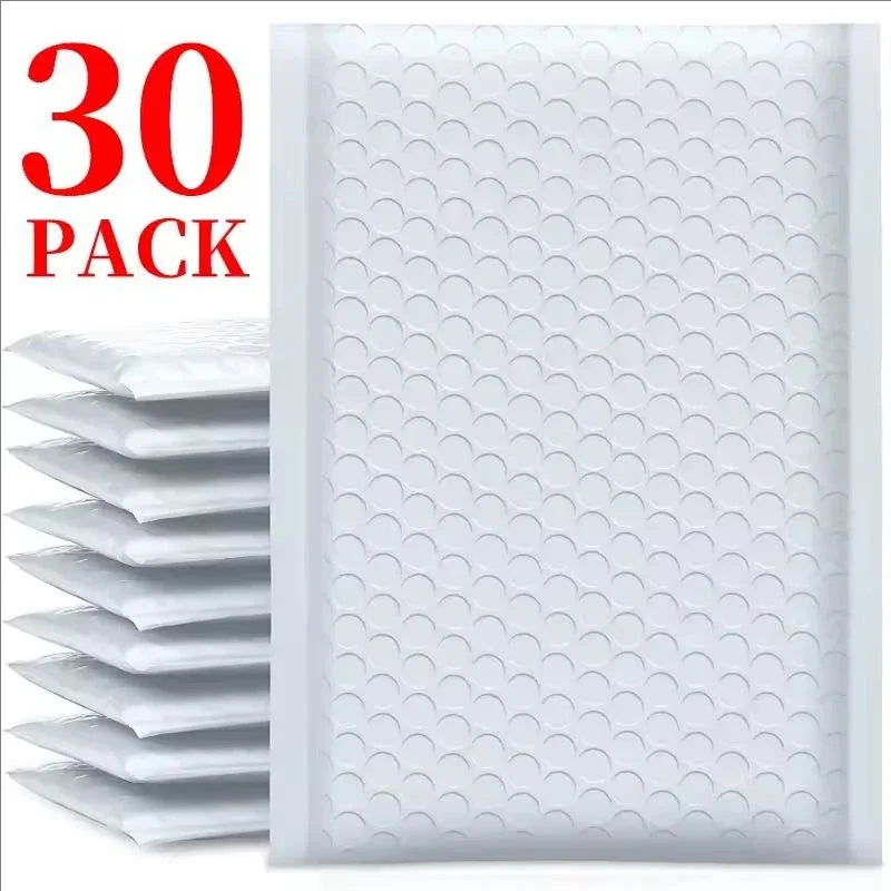10–50 Stück Luftpolstertaschen aus Kraftpapier, selbstdichtende Papierumschläge, wasserdichte, gepolsterte, gepolsterte Schaumstoff-Versandtaschen zum Verpacken