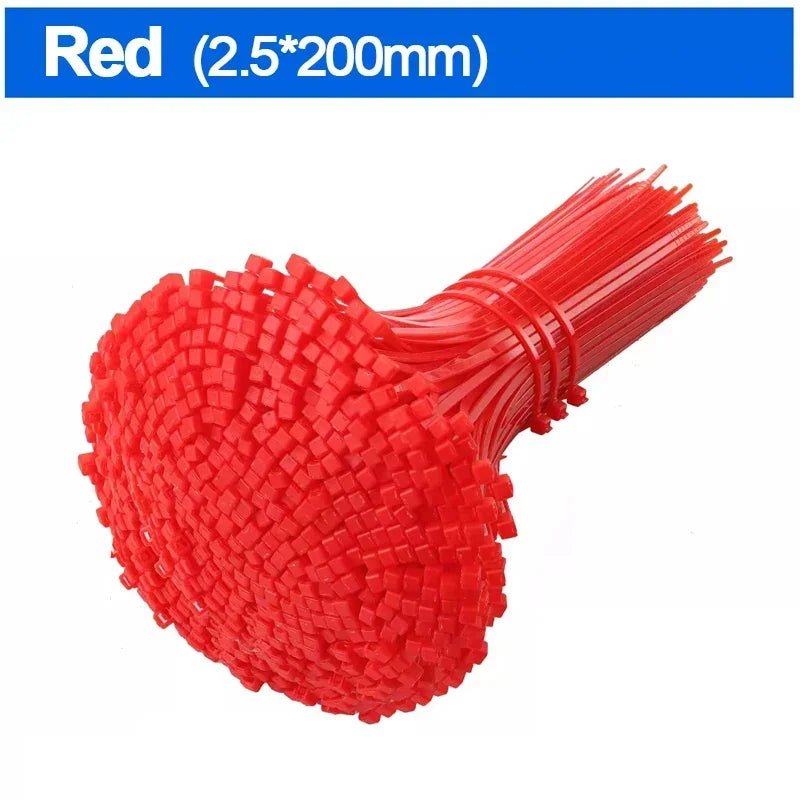 Nylon-Kabelbinder, selbstsichernde Kabelbinder, Riemen, Heimbüro, wiederverwendbar, feste Befestigungsring, Schlaufe, Kunststoff-Drahtbinder, Großhandel