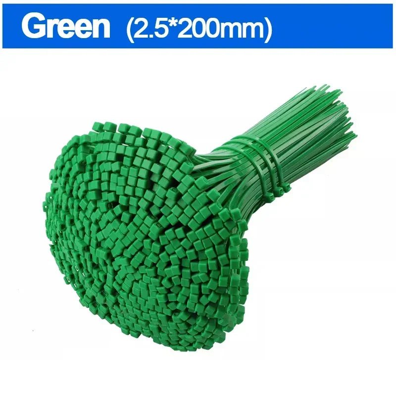 Nylon-Kabelbinder, selbstsichernde Kabelbinder, Riemen, Heimbüro, wiederverwendbar, feste Befestigungsring, Schlaufe, Kunststoff-Drahtbinder, Großhandel