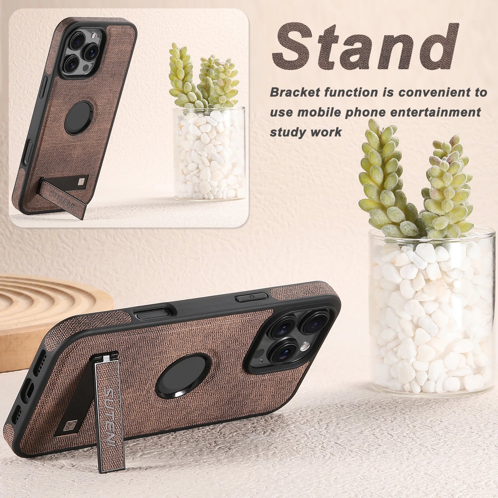 SUTENI Luxus PU Leder MagSafe Hülle - FUXL-Shopify
