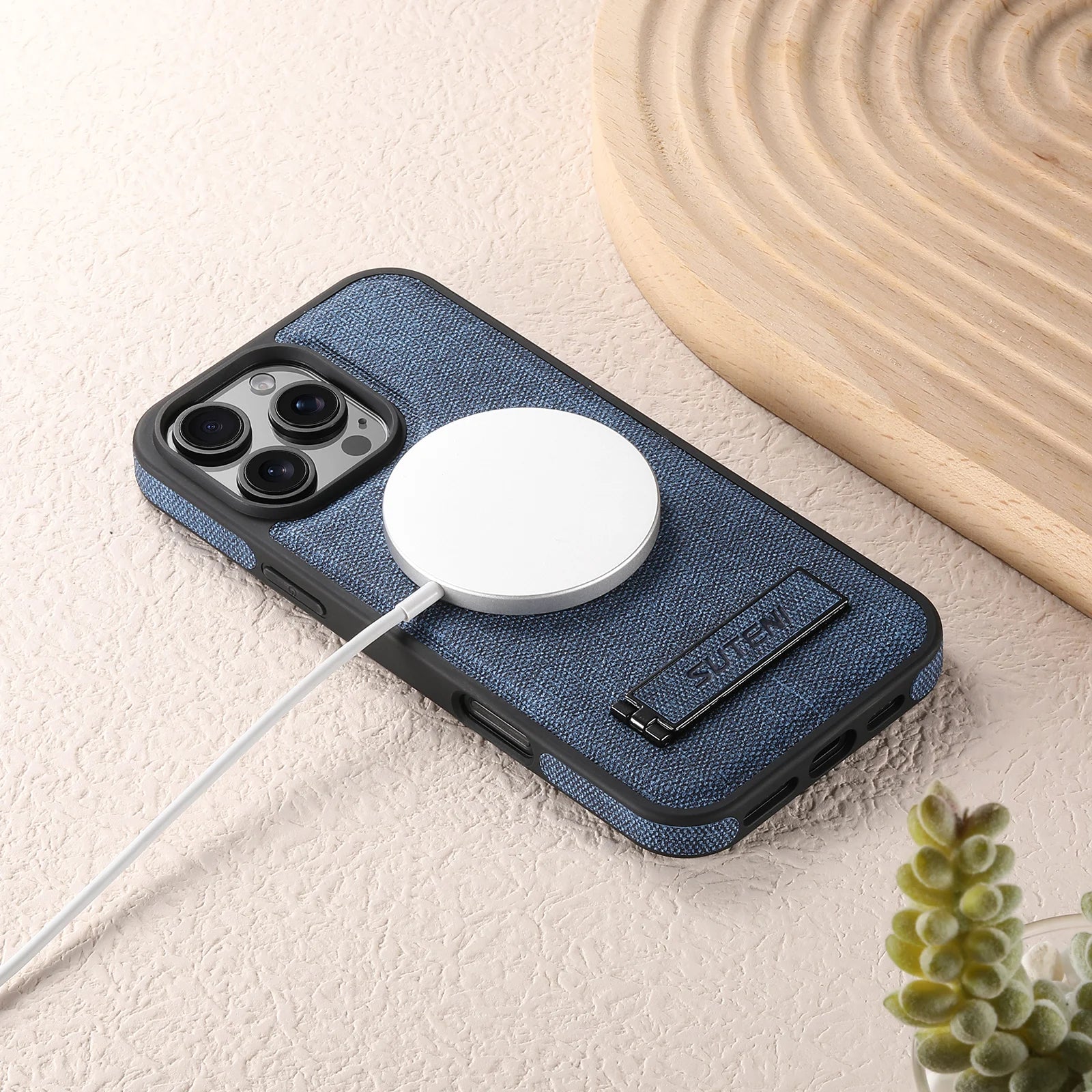 SUTENI Luxus PU Leder MagSafe Hülle - FUXL-Shopify