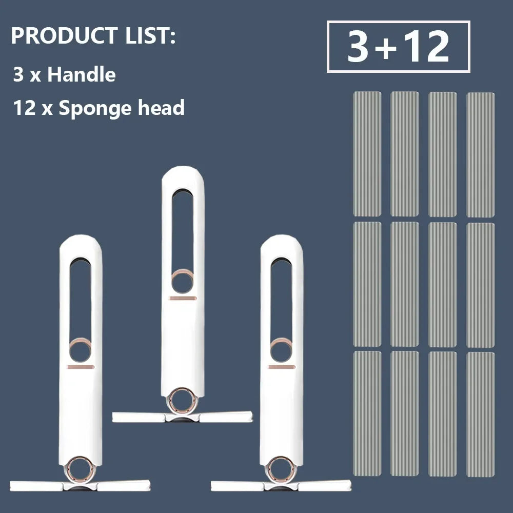 8/24Pcs Mini Squeeze Mop Mini Mopp Schreibtisch Küche Auto Sauber Werkzeuge Mops mit Selbst-quetschen Falten hause Reinigung Boden Waschen Mops