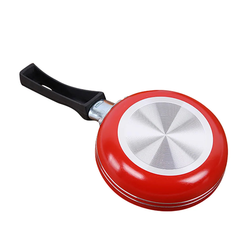 12 cm/14 cm/16 cm Mini Bratpfanne Antihaft-Stahl Bratpfanne Topf Topf Zufällige Farbe für Kochgeschirr Küche Kochgeschirr