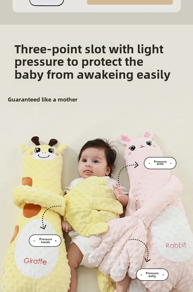 Baby-Schlafkissen mit beruhigender Palmen-Fernbedienung, elektrisches Baby-Handkissen, beruhigende Puppe, Palmenkissen für Kleinkinder