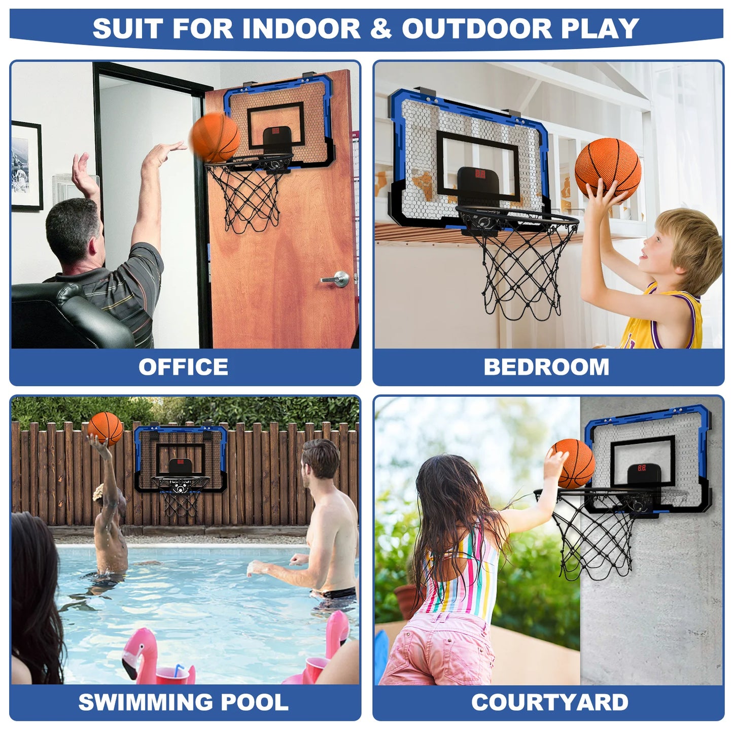 Ring Basketballkorb Wand-montiert Indoor Training Hause Kinder Basketball Spielzeug Mini Basketballkorb Set Für Kinder Spiele Im Freien