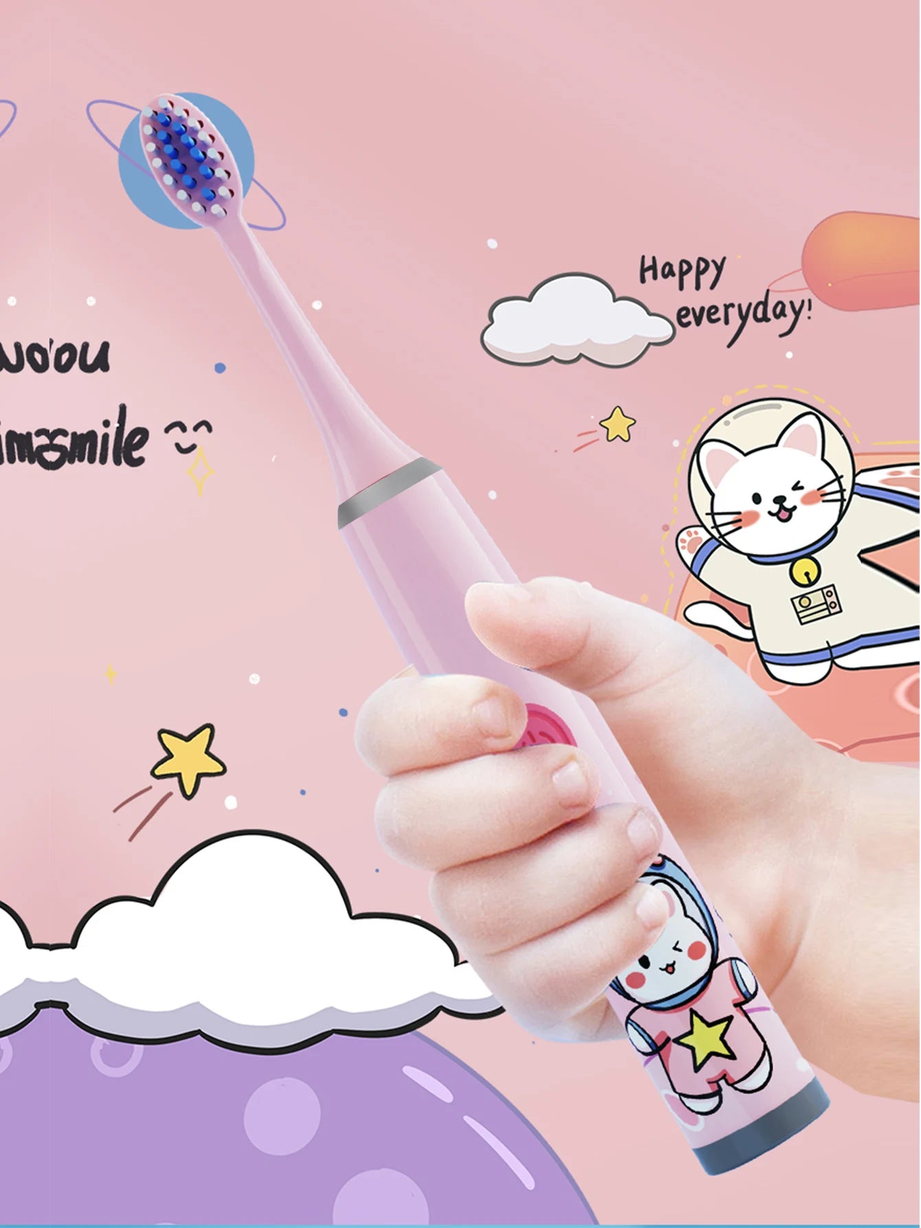 Kinder-Reinigungs bürste für weiches Haar (Batterie nicht einges ch lossen) - FUXL-Shopify